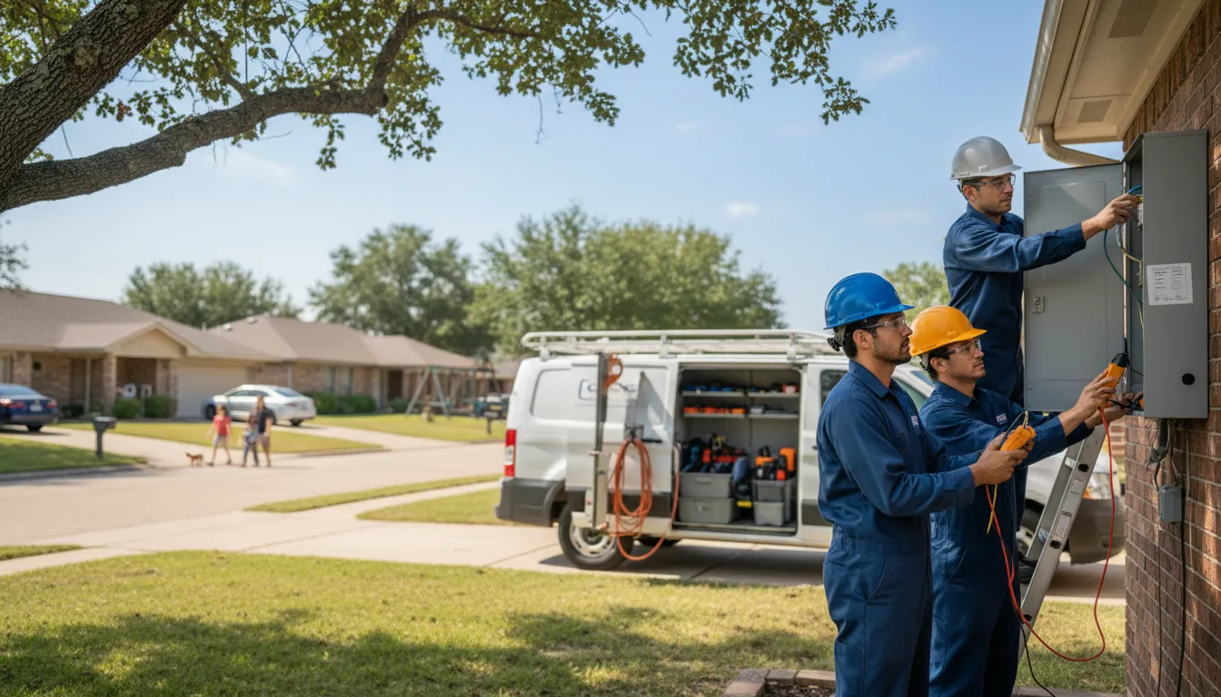 Certified electrician providing emergency electrical services in Rose Bud, AR